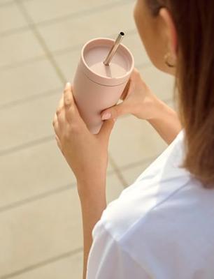 Stelton To Sip Thermosbeker met rietje Heather 0.4l - thumbnail