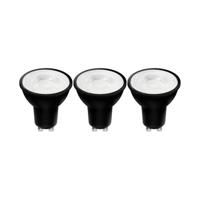 GU10 LED Spots zwart - Warm wit licht - 4W/50W - 345 lm - 3PACK - thumbnail