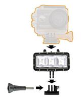 BRESSER Action Cam LED Lampje - thumbnail