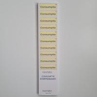 Consumptiestrippenkaarten GEEL blok 50 - thumbnail