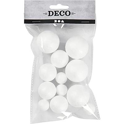 Creativ Company Https://www.cchobby.nl/ballen-d-20-30-40-mm-wit-12-stuk-1-doos