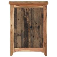 Dressoir 55x33x75 cm massief acaciahout en gerecycled hout - thumbnail