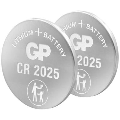 CR2025 GP Lithium Knoopcel 3V 2 Stuks