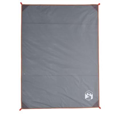 VidaXL Picknickkleed met haringen 205x155 cm grijs en oranje VidaXL Picknickkleed met haringen 205x155 cm grijs en oranje