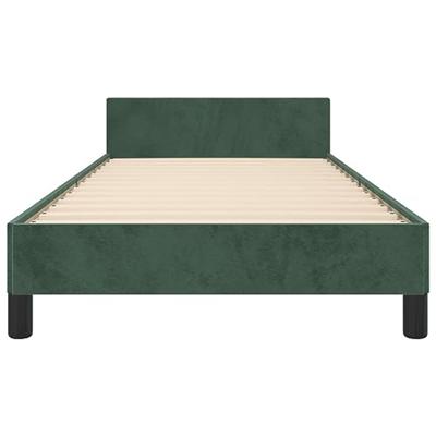 Bedframe zonder matras 80x200 cm fluweel donkergroen