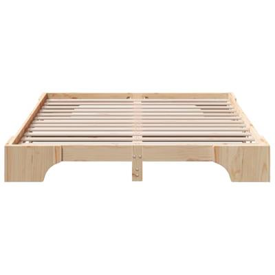 Bedframe Naturel 140 x 200 cm Massief grenenhout