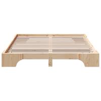 Bedframe Naturel 150 x 200 cm Massief grenenhout - thumbnail