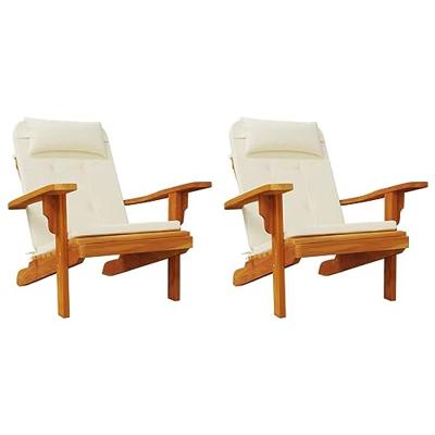 Stoelkussens 2 st Adirondack oxford stof crmekleurig - thumbnail