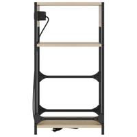 Nachtkastje met lade Sonoma eiken 40 x 27 x 76 cm Bewerkt hout - thumbnail