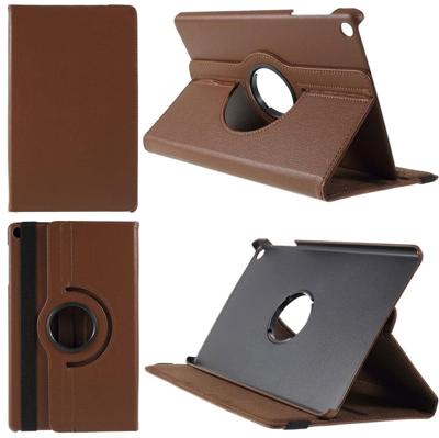 Samsung Galaxy Tab A 10.1 (2019) Hoes | Book Case | Bruin (draaibaar)