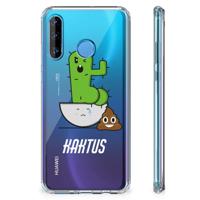 Huawei P30 Lite Stevig | Bumper Hoesje | Cactus Poo - thumbnail