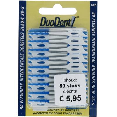 Duodent Flexibele Interdentale Borstels Blauw XS-S