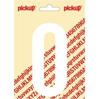 Plakcijfer Nobel Sticker cijfer 0 wit Pickup - Pickup - thumbnail