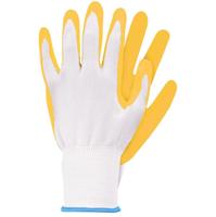 Werkhandschoenen latex lichtgeel M Talen Tools - Talentools - thumbnail