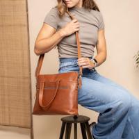 The Chesterfield Brand Laptop bag Elvas-Cognac - thumbnail