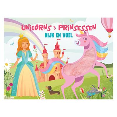 Lantaarn Publishers Kijk en voel - unicorns en prinsessen