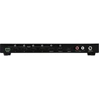 SpeaKa Professional 4 x 2 poorten HDMI-switch Met audiopoorten 3840 x 2160 Mpix Zwart - thumbnail