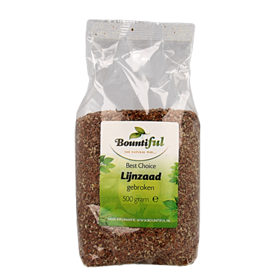 Bountiful Lijnzaad gebroken 500 Gram