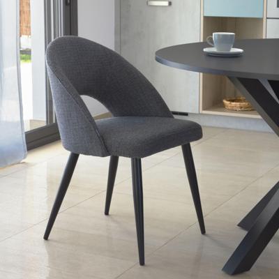 Kave Home Eetkamerstoel 'Mael' kleur Donkergrijs