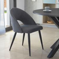 Kave Home Eetkamerstoel 'Mael' kleur Donkergrijs - thumbnail