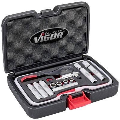 VIGOR bremsenentlüftungssatz "v7471/17" brake bleeding set 17-tlg.