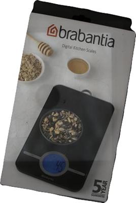 Brabantia keukenweegschaal digitaal tasty+ dark grey