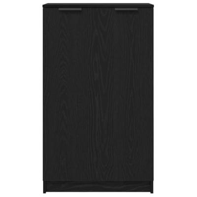 Schoenenkast Zwart eiken 59 x 35 x 100 cm Bewerkt hout