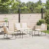 Tuin Eetset met kussen 3 pcs Zwart, Antraciet 113 x 69 x 83 cm - thumbnail