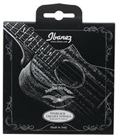 Ibanez NBUKS4 snarenset voor sopraan of concert ukelele - black nylon - thumbnail