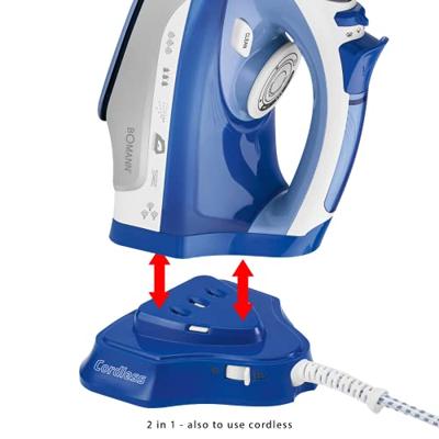 Bomann DB 6006 CB Stoomstrijkijzer 2400W Blauw/Wit - thumbnail