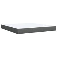 Boxspring met matras stof donkergrijs 180x200 cm - thumbnail