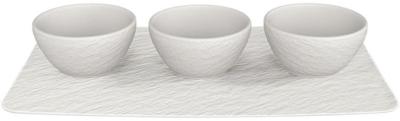 Villeroy & Boch Manufacture Rock Blanc Serveer set 4 delig
