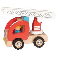 Goki houten brandweer ladderwagen - thumbnail