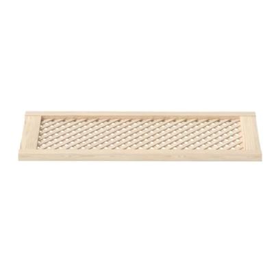 Kastdeuren met latwerk 2 st 39,5x99 cm massief grenenhout