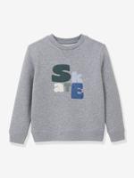 CYRILLUS Skate sweater voor jongens grijs - thumbnail