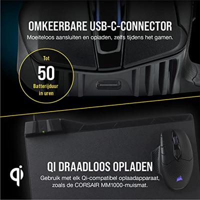 Corsair Dark Core RGB Pro SE gaming muis - thumbnail