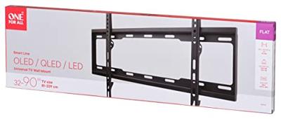 OneForAll TV steun 32-84 flat TV beugel Zwart
