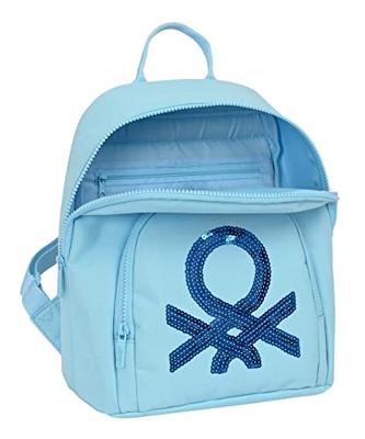 Casual Rugtas Benetton Sequins Licht Blauw 13 L