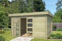 Blokhut Mikkel 380x275 Olijfgroen Geimpregneerd Outdoor Life - Outdoor life - thumbnail