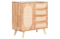 Dressoir Home ESPRIT Natuurlijk Metaal Rotan Rubberwood 73,5 x 35 x 78 cm - thumbnail