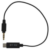 Boya BY-K1 3.5mm male TRRS to male lightning adapter cable (20cm) - thumbnail