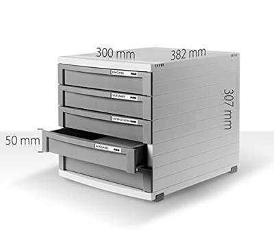 HAN CONTUR 1505-191 Ladebox Donkergrijs DIN A4, DIN B4, DIN C4 Aantal lades: 5
