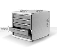 HAN CONTUR 1505-191 Ladebox Donkergrijs DIN A4, DIN B4, DIN C4 Aantal lades: 5 - thumbnail