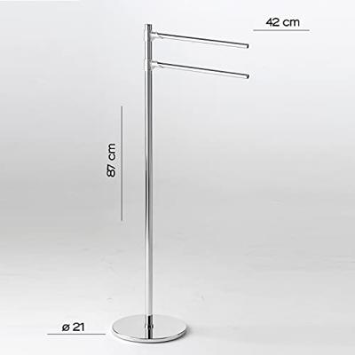 Handdoekhouder Sapho Gedy Vrijstaand 88 cm Chroom