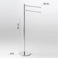 Handdoekhouder Sapho Gedy Vrijstaand 88 cm Chroom - thumbnail