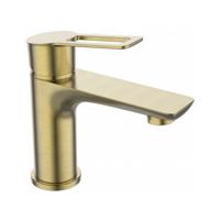 Wastafelkraan Sanimar Lagos Eengreepshendel Geborsteld Messing - thumbnail