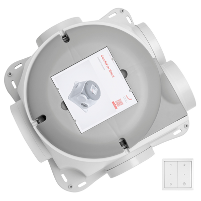 Zehnder Woonhuisventilator Comfofan Silent 460 M3/h (randaarde) + Rfz Zender