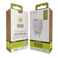 Oplader Muvit for Change MC-215 Wit 18 W 25 W - thumbnail