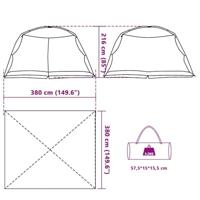 Muskietentent met dak Azure Blauw 380 x 380 x 225 cm - thumbnail