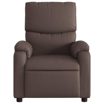 Fauteuil verstelbaar kunstleer bruin